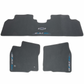 Chevrolet 2019-2021 Bolt EV Floor Mats - Front & Rear Premium Carpet, Bowtie Logo and Bolt EV Script, Dark Galvanized 42498172