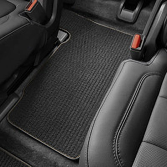 Chevrolet Floor Mats - Third Row Premium Carpet, Captain's, Jet Black with Mojave Stitching for 2018-2023 Traverse  84188777