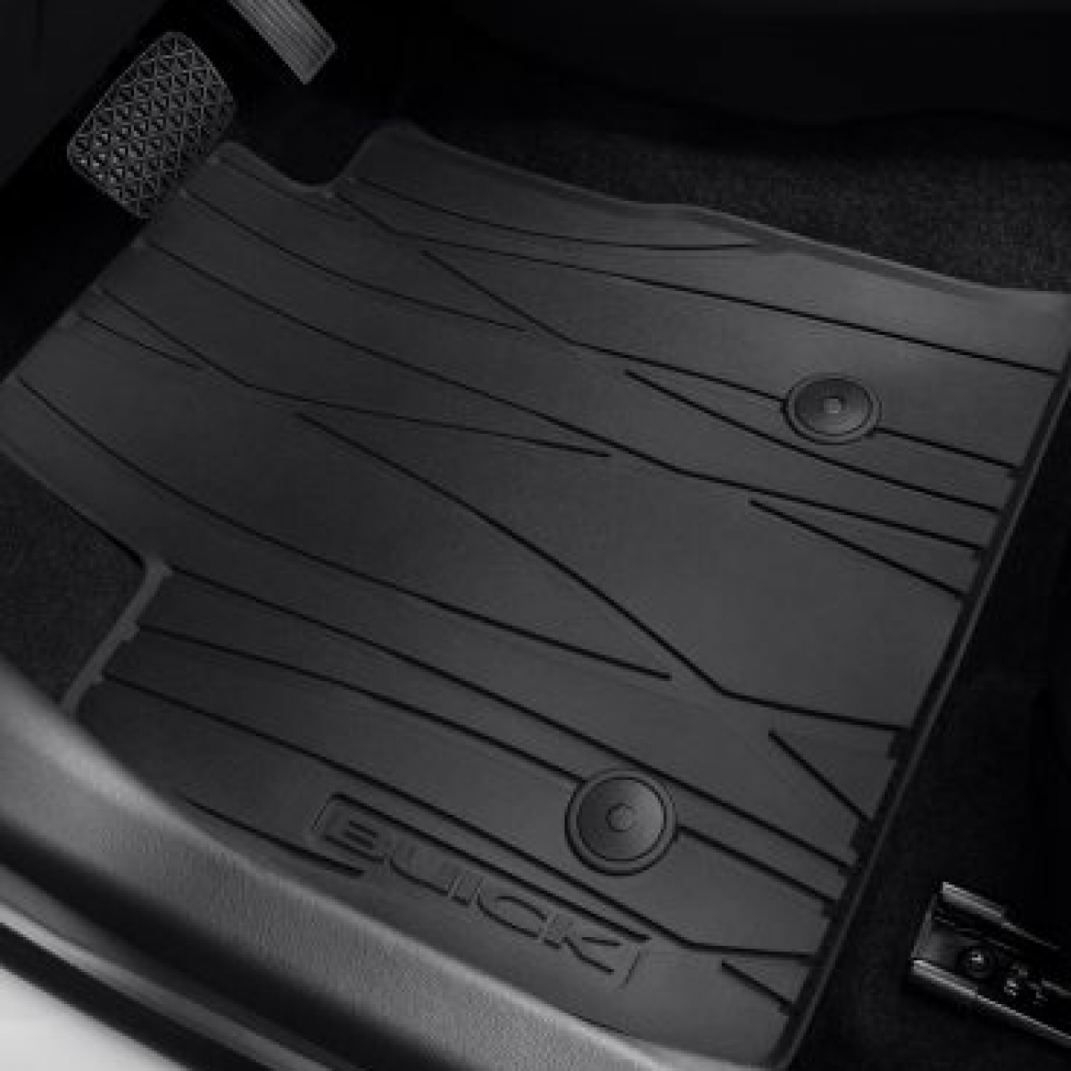 Buick Floor Mats - Front & Rear Premium All-Weather, FWD, Buick Script, Ebony 42664378