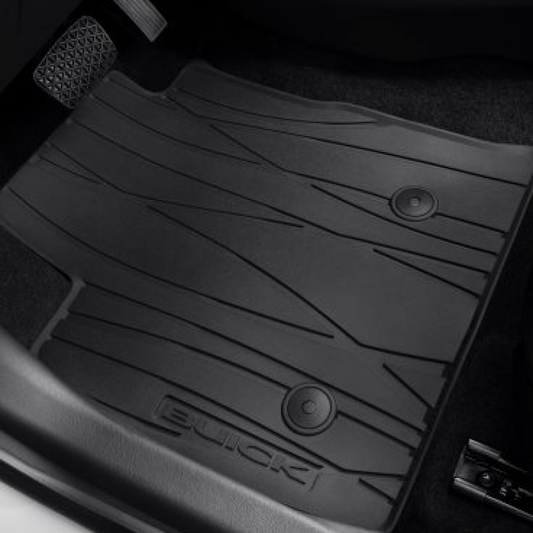Buick Floor Mats - Front & Rear Premium All-Weather, FWD, Buick Script, Ebony 42664378