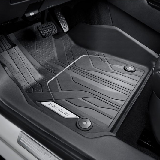 Chevrolet Floor Liners - Front & Rear Premium All Weather, Chevrolet Script, Jet Black for 2017-2024 Malibu  84284418